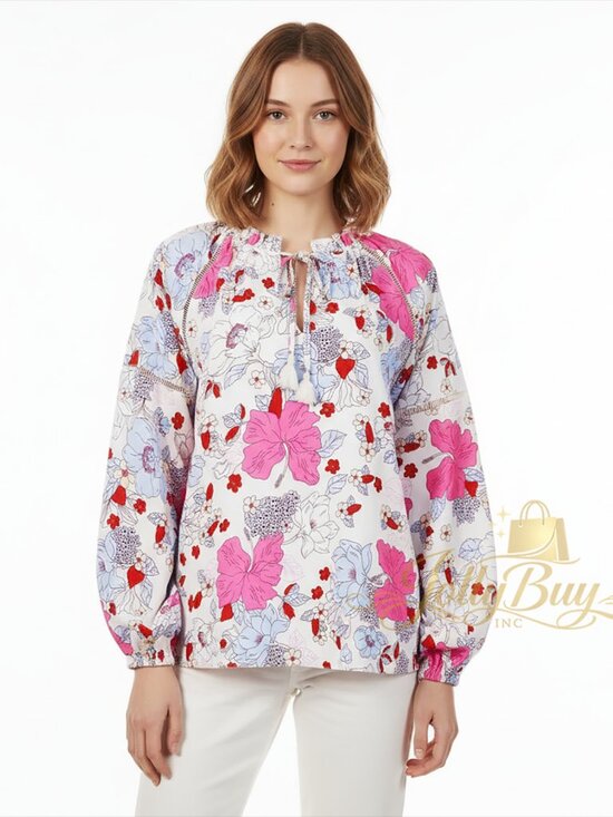 Sanctuary Tops - Sanctuary Women’s Blouse Meadow Shirt Flounce Long Sleeve Size M